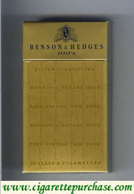 Benson and Hedges 100s cigarettes Park Avenue